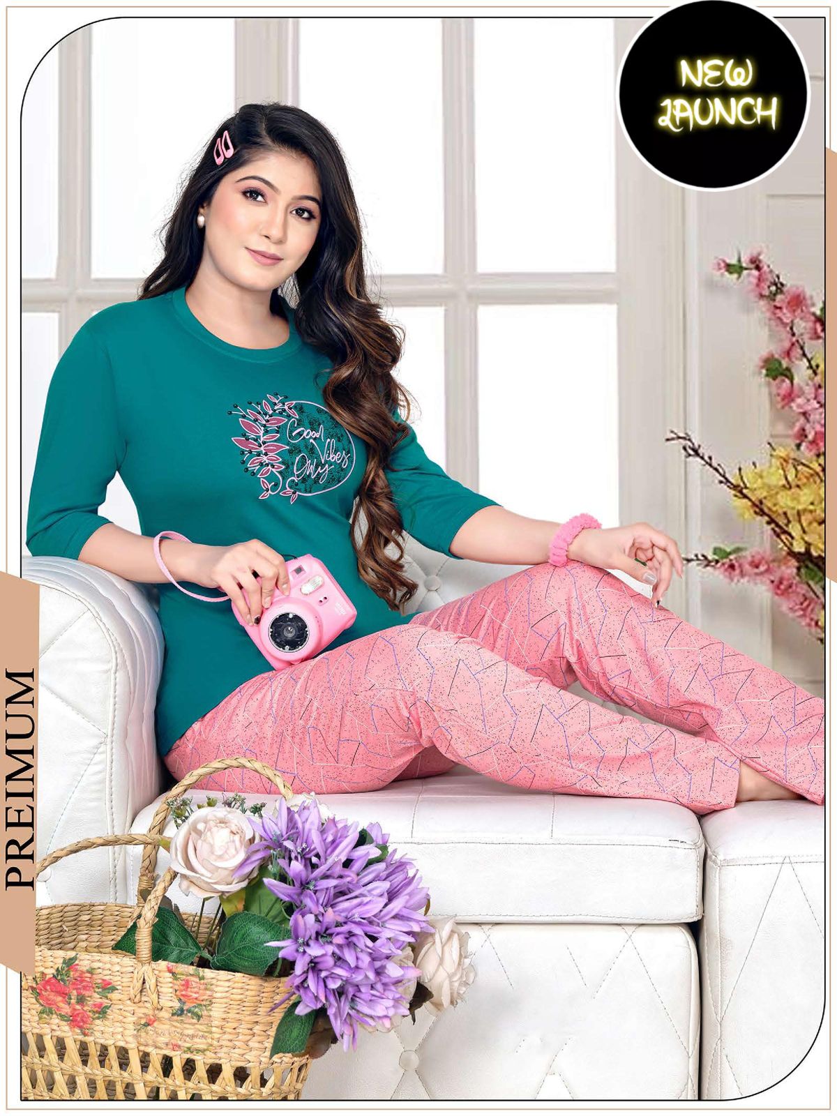 Summer Special Vol 2558 Hosiery Cotton Night Suit
